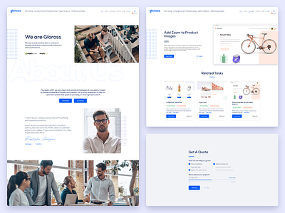 Gloross - Website Redesign clean design ui web