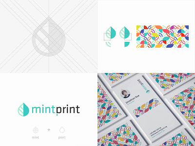Mintprint Brand Identity brand brand identity branding design colorful logodesign logotype