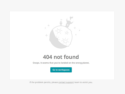 Creative 404 page