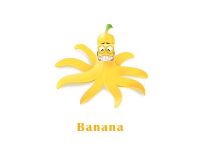 Banana banana icon logo ui