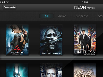 12 interface ipad movie ui