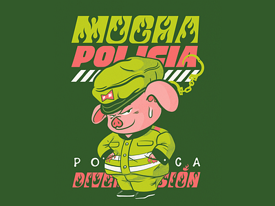 Porklicia acab cops dbz illustration policia ulon