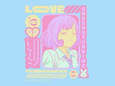 What I need is... anime bunny love lovecard lovely manga needs tenderness understanding waifu
