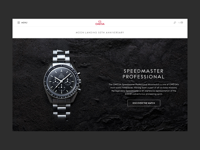 Omega Watches Website animation art direction design digital experience graphic design interaction interactive design interface interface design layout luxury omega ui ui design ux ux design watches web web design website layout