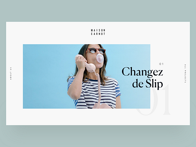 Home page - Maison Carnot agency website art direction design graphic design interface interface design layout portfolio production house typeface typography ui ui design ux ux design web web design website layout