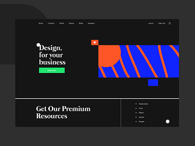 Design Marketplace Landing Page