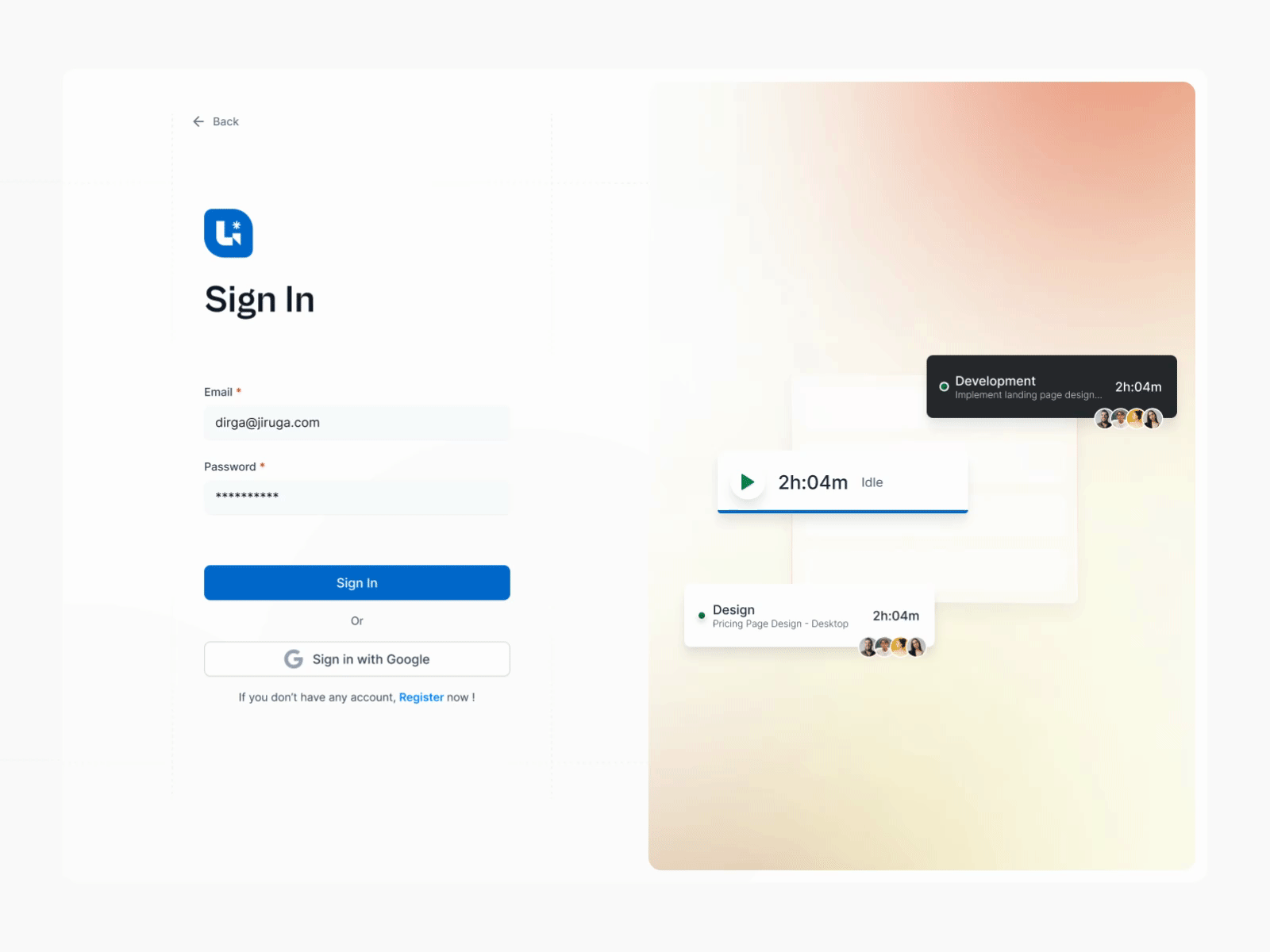 Sign In - Leoni desktop design log in ui login product design register design sign in design sign in ui sign up design ui ui design ui designer uiux uiux designer user experience user interface ux ux design uxdesigner website design website designer