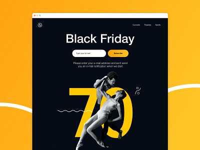 Lead generation landing page (Black Friday)