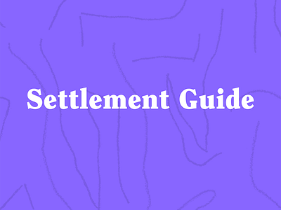 Settlement Guide - Logo brand branding design identity identity design logo logo type logotype purple sonntag studio text