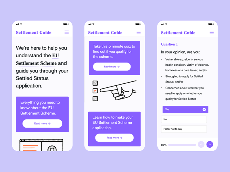 Settlement Guide - Web App by Sonntag on Dribbble