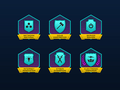 Cyber Lab Achievement Badges