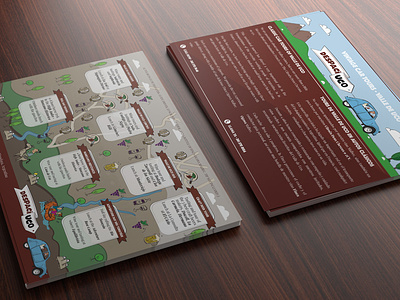 Printed Flyer "Despaciuco". Illustration and design. brand and identity design flyer flyer design illustration tourism