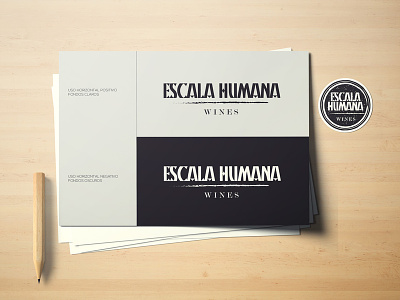 Escala Humana Brand and stationery brand brand and identity branding logo wine