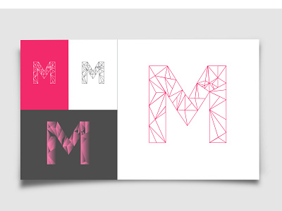 Geometric Typography 'M'