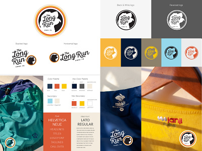 The Long Run - Identity Concept brand branding design icon illustration logo photographer running