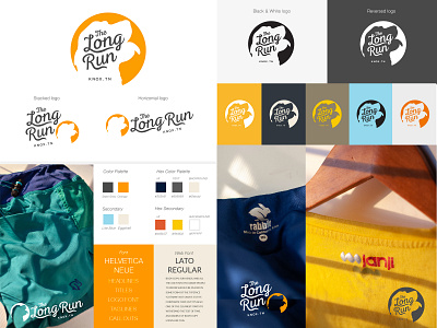 The Long Run Identity brand branding design icon logo typography vector