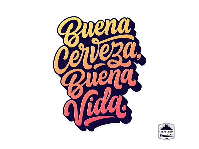 Buena Cerveza Buena Vida branding customtype illustration lettering lettering logo logo mexico vector