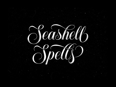 Seashell Lettering customtype lettering seashell type