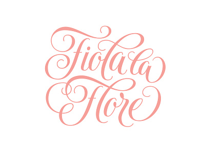 Fiola la Flore custom type lettering lettering logo logo type