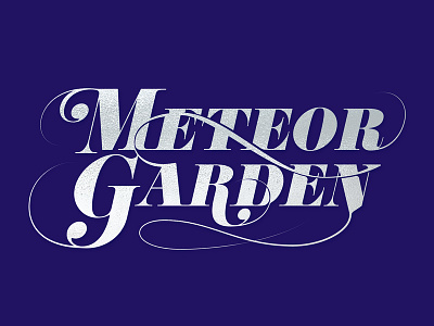 Meteor Garden English title design logo type typography