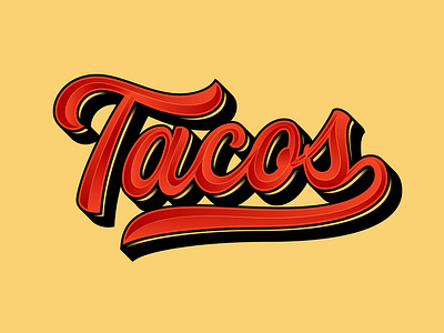 Tacos customtype lettering taco tacos type