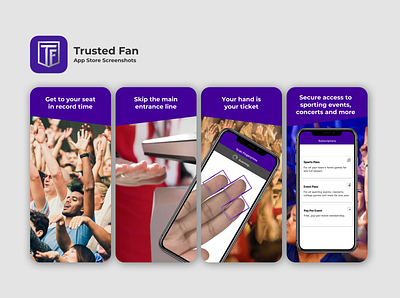 Trusted Fan - App Store Screens app branding design growth hacking ios marketing ui ux
