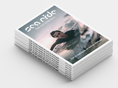 Sea Ride Magazine Concept branding concept logo magazine magazine cover mockup