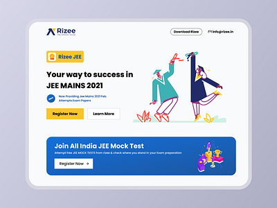 Jee Website design for EdTech startup