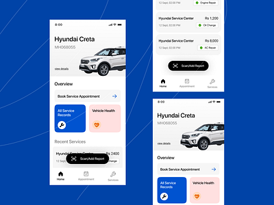 🚗 Auto Assist App 🚗🔥 app branding car app design management service ui ux vehicle