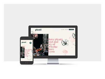 Plenti website branding minimal ui ux web