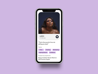 Daily UI 006- User Profile dailyui dailyui006 dating app design ui ux