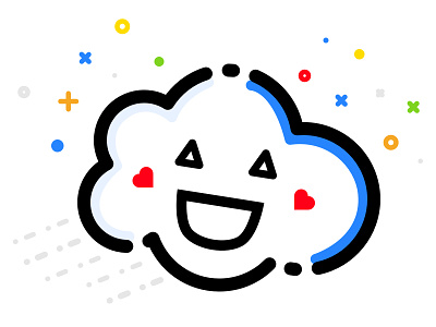 Happy Cloud Thingy :))) cloud happy storj thingy vector