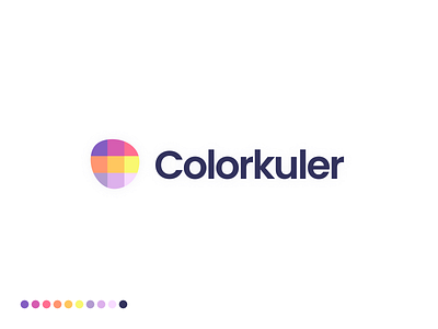 ColorKuler Logo clean color palette logo minimalist