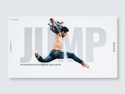 Jump design graphic design illustration inspiration poster poster collection typography ui vector web