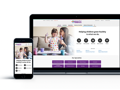 Children's Health Website - Concept