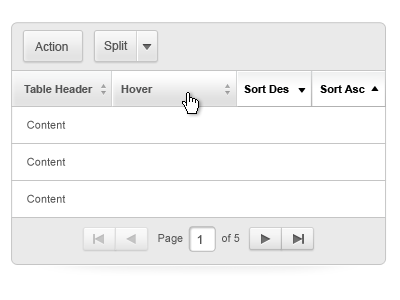 SaaS Application Work List Grid UI