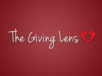The Giving Lens - Logo branding font handwriting logo nonprofit