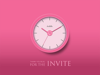 Thanks @Bilal clock design dribble invitation