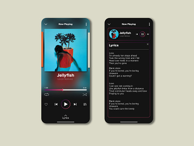 Music Player Byjason dark ui design music app music player sketch typography ui ux