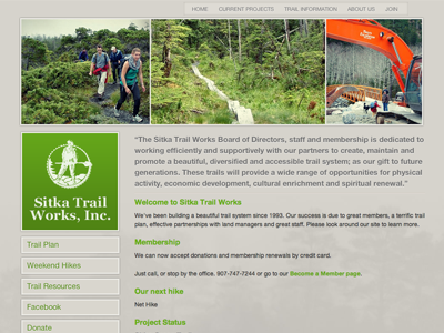 Sitka Trail Works Website