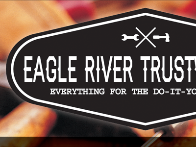 Eagle River Trustworthy Hipster Logo