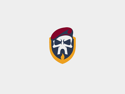 Unused Logo Concept arc de triomphe beret design esports flame logo paris shield sketch unused concept