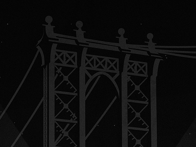 Manhattan Bridge - DUMBO bridge brooklyn dumbo illustration manhattan new night notebook ny york