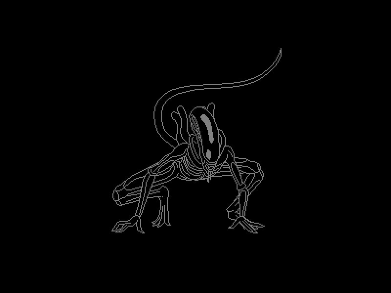 Hungry Hungry Xenomorphs alien animation illustration pixel art xenomorph