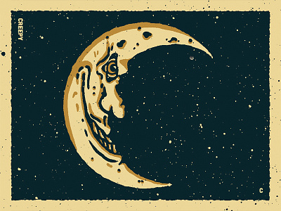 36 Days Of Type C 36daysoftype 36daysoftype c 36daysoftype06 creepy design handlettering illustration lettering moon scary spooky type typography