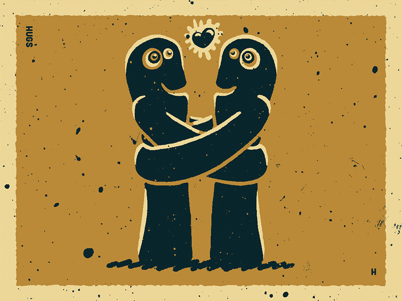 36 Days Of Type H freehugs love cuddles cuddle hugs hug illustrativetype typography design lettering handlettering type illustration 36daysoftype06 36daysoftype-h 36daysoftype