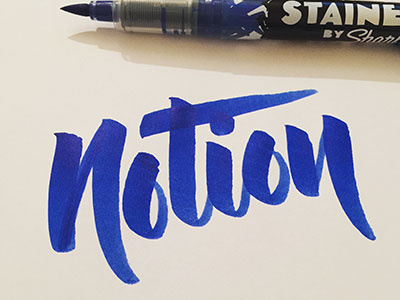 Notion 365 project brush brush type calligraphy hand hand lettering hand type lettering letters type typography