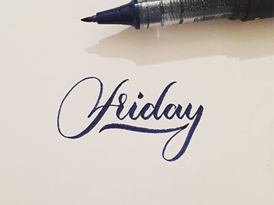 Friday 365 project brush brush type calligraphy hand hand lettering hand type lettering letters type typography