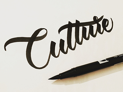 Culture 365 project brush brush type calligraphy hand hand lettering hand type lettering letters type typography
