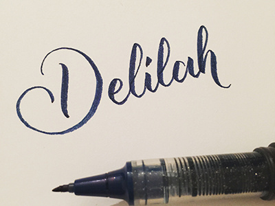 Delilah 365 project brush brush type calligraphy hand hand lettering hand type lettering letters type typography